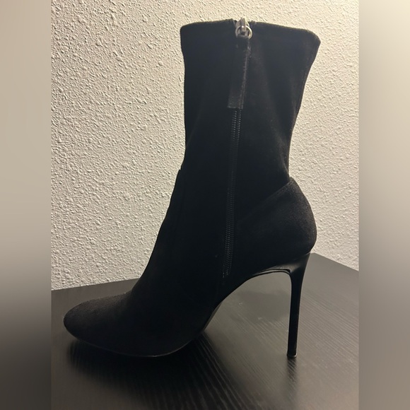 ZARA Suede microfiber stiletto heel ankle boot - Picture 2 of 4